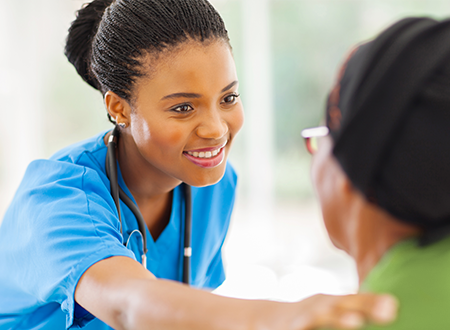 Medical Worker With a Patient